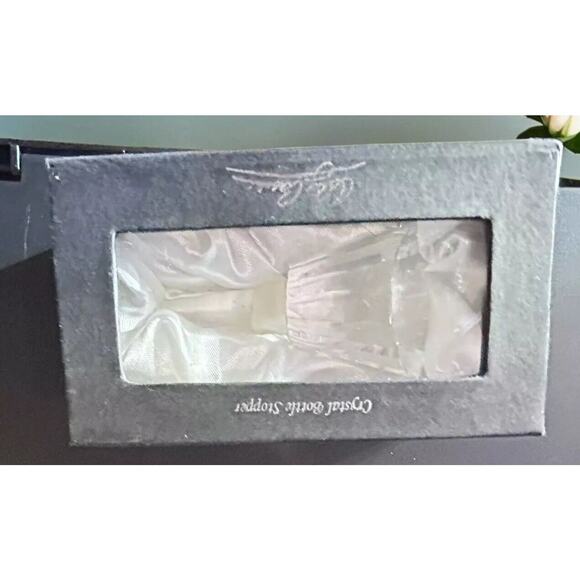 Vintage Estate Designer Oleg Cassini Crystal Bottle Stopper Faceted Cut Collect - Picture 5 of 14